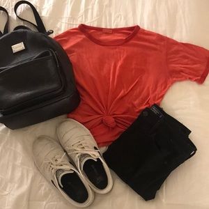 BRANDY MELVILLE/ JOHN GALT RED TEE!